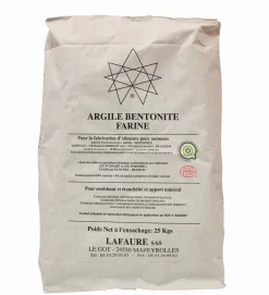 Argile bentonite poudre - 25kg Électrificateurs|Aliments Complémentaires