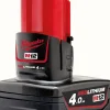 Sale Batterie Li-ion 12V 4Ah - M12 B4 - Milwaukee Outils