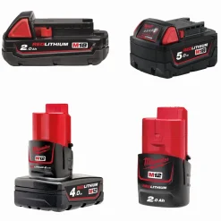 Outlet Batteries Li-on 12 et 18V - Milwaukee Outils