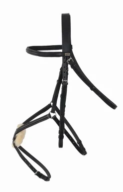 Bridon muserolle croisée Sisley- T. cheval Filets & Bridons