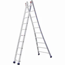 New Échelle 2 plans 2 x 10 à base évasée PRO Outils