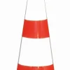 Sale Cône plastique 50cm pied caoutchouc Cônes