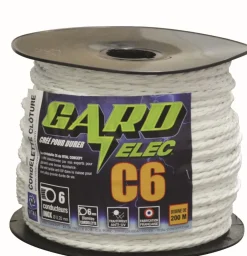 Cordelette C6 - Gardelec - 200m Cordelette & Cordon De Clôture