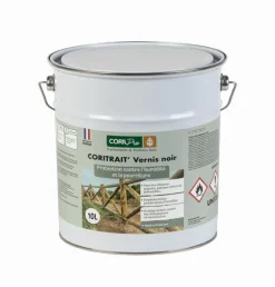 Sale Coritrait' vernis fluide noir Piquets Bois|Outils