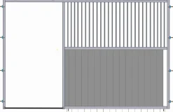 Discount Façade de box barreaudée - LMS Boxes