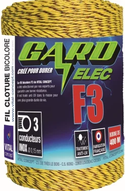 Best Fil F3 - Gardelec- 400m Fil De Clôture