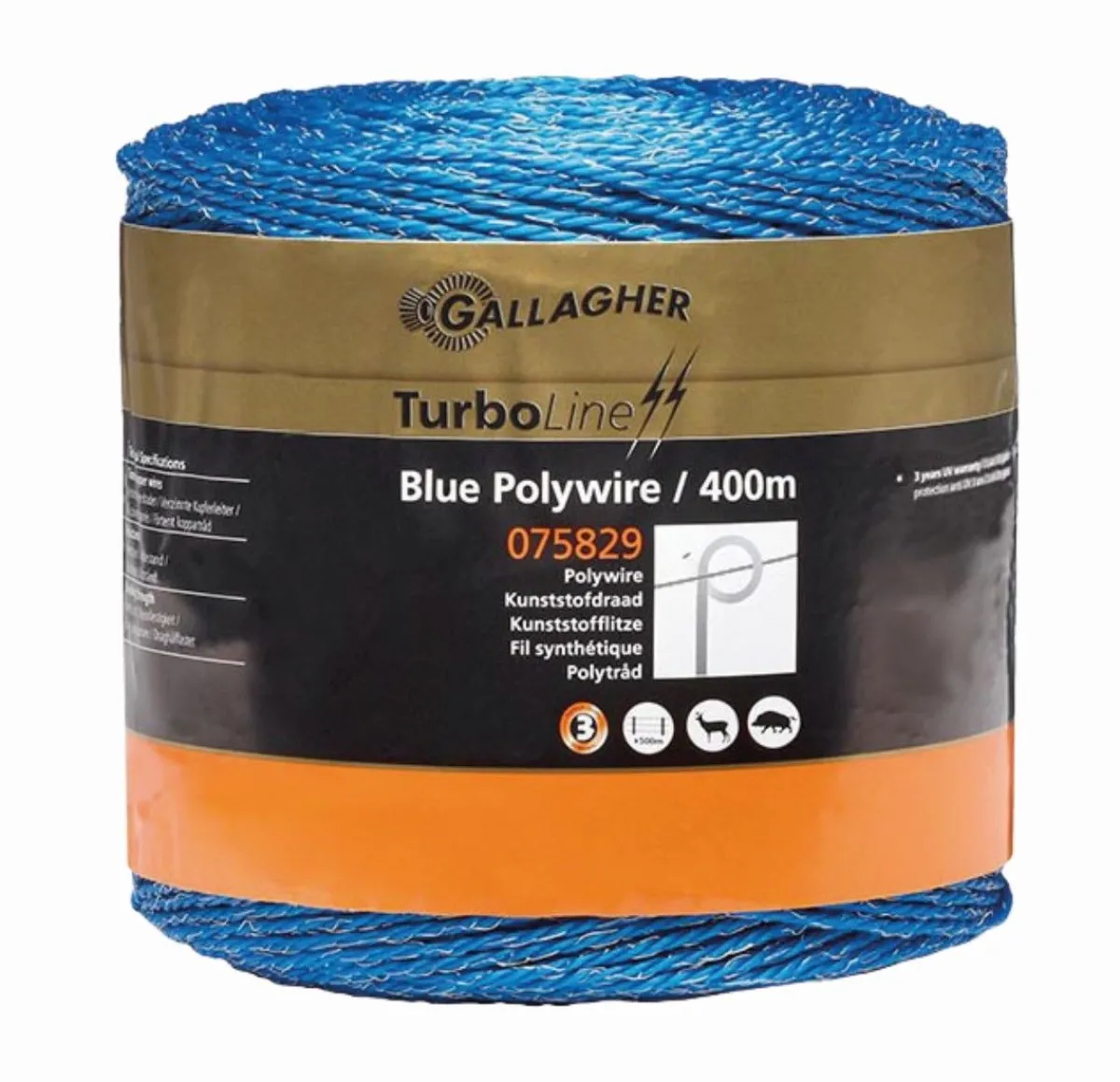 Hot Fil synthétique TurboLine - bleu - Gallagher - 400m Fil De Clôture