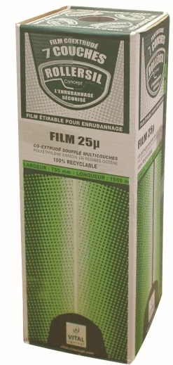 Clearance Film enrubannage Rollersil 25µ - 750mm x 1500m Conservation Des Fourrages