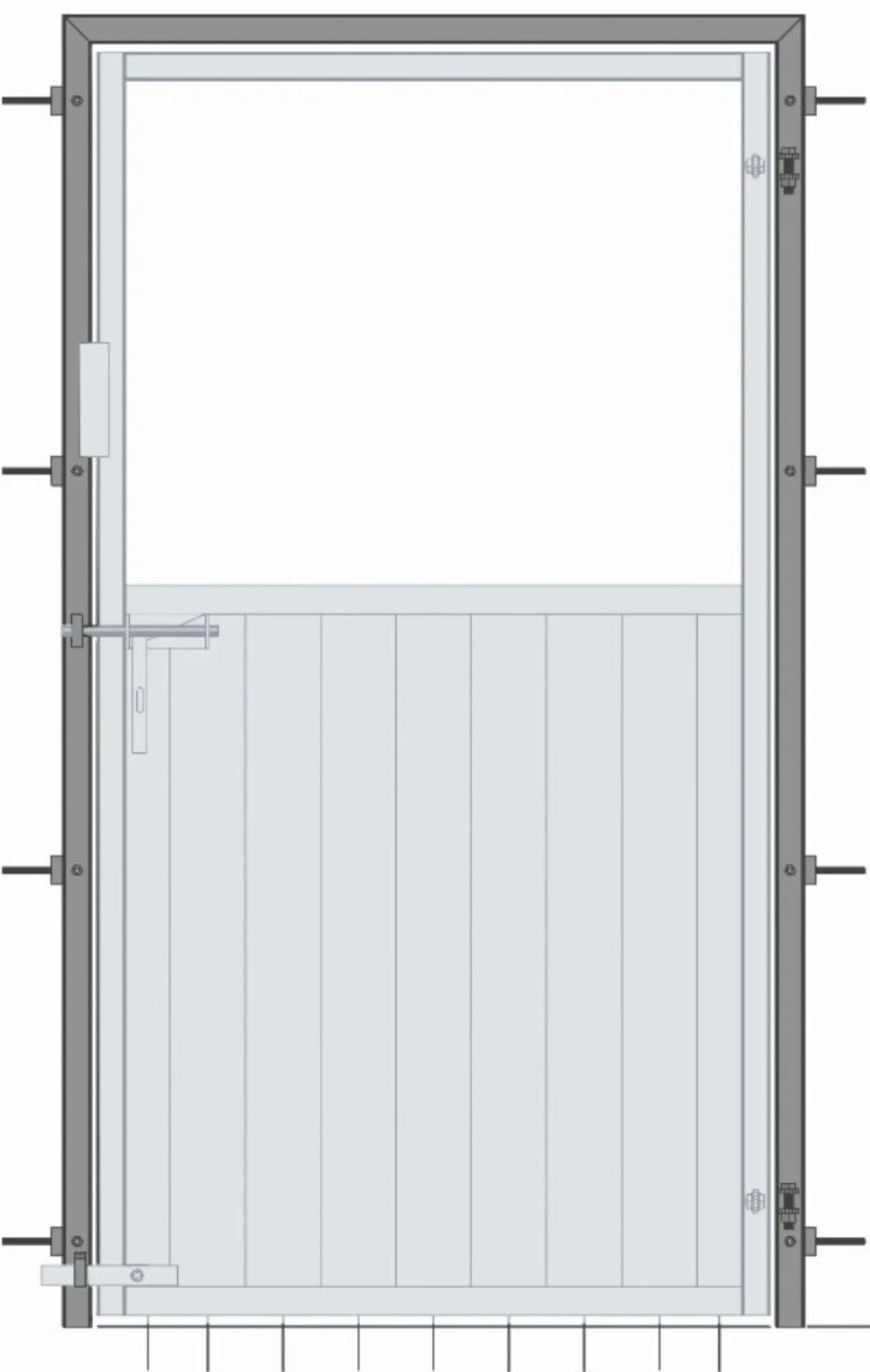 Outlet Huisserie pour fixation porte 2 battants - LMS Boxes