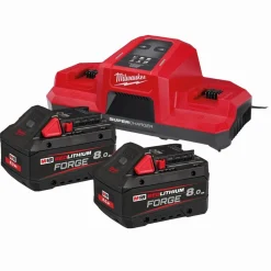 Best Pack chargeur double avec 2 batteries 18V Forge - M18 FORGENRG - Milwaukee Outils