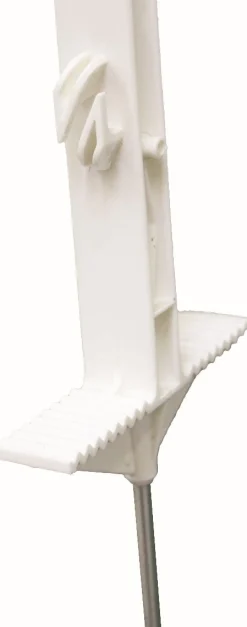 Clearance Piquets en plastique blanc - 5 pièces Piquets