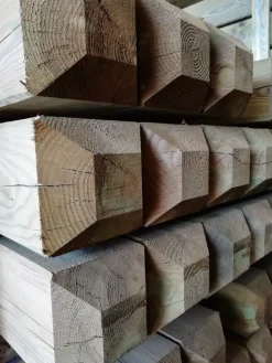 Sale Poteau pin classe 4 - 2m x 15cm x 15cm Barrières