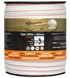Outlet Ruban TurboStar - 40mm - Gallagher - 350m Ruban De Clôture