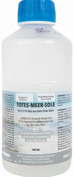 Best Saumure de la mer Morte 2.5 % - 500ml Nébuliseur