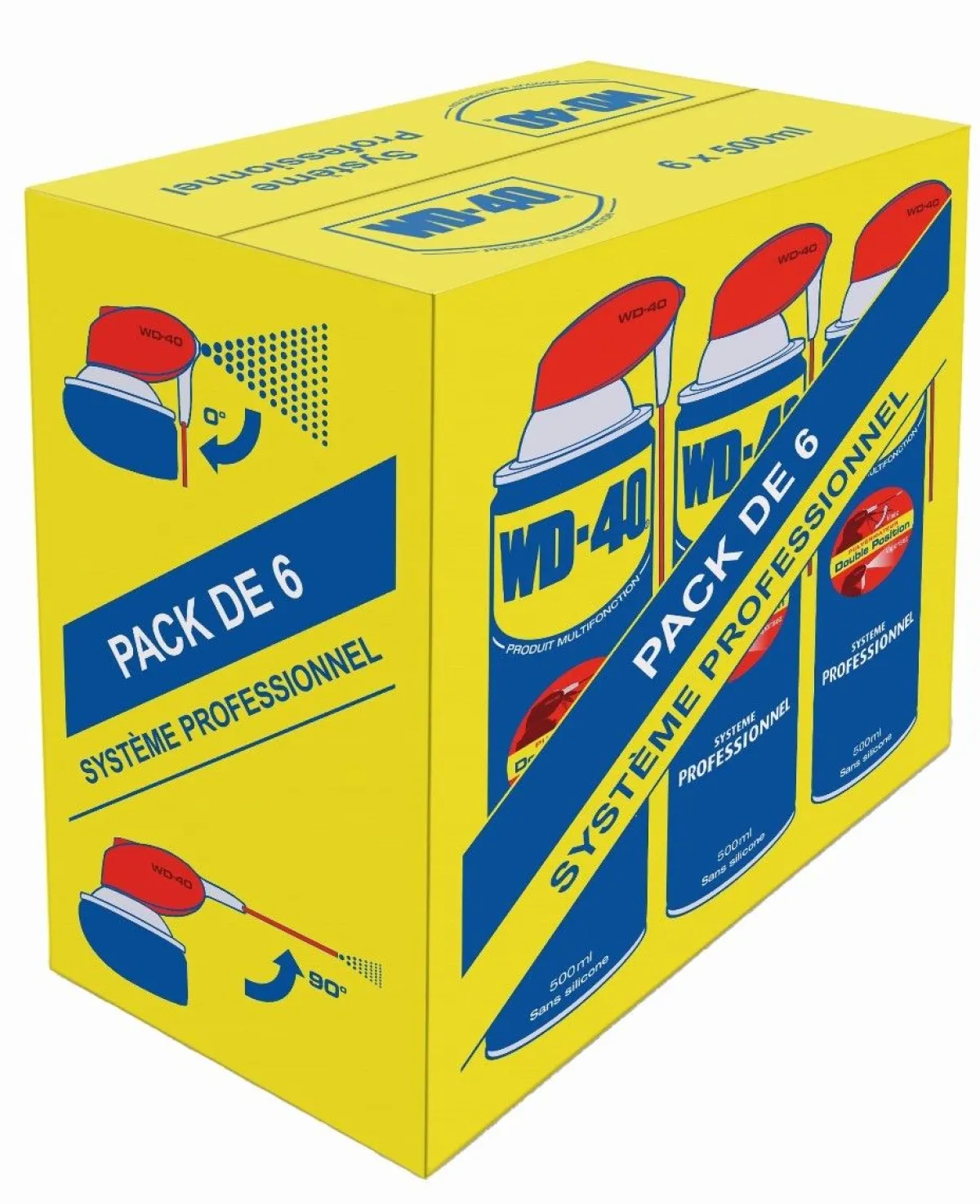 Système pro WD-40 - 6 x 500ml Entretien Des Vans Et Camions
