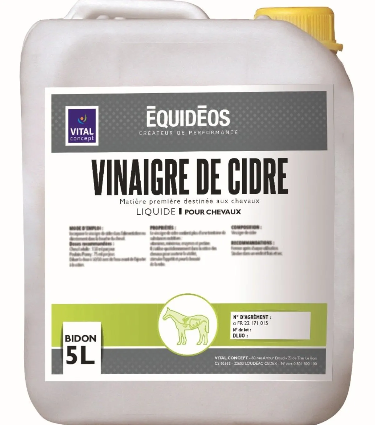 Hot Vinaigre de cidre liquide - 5L Aliments Complémentaires
